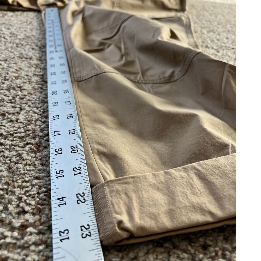 NWT Nautica Women's Cotton Roll-Tab Utility Pants, XXL, Tan, Elastic Waist - Picture 13 of 13